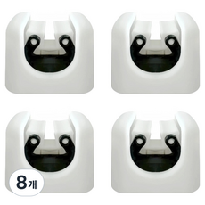 Jongeullobeol 浴室清潔工具掛架, 8個, 白色