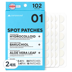 카라서울 아크네 트러블 스팟패치 세트, 102개입, 2개