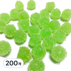 데코덴 알사탕 크런치 슬라임 재료, 200개, 그린