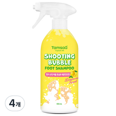 Tamsaa 氣泡足部清潔噴霧 檸檬水香, 4個, 1入, 400ml