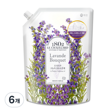 1802 LE CHATELARD 高濃縮衣物柔軟精 薰衣草花束 補充包, 6個, 1.6L
