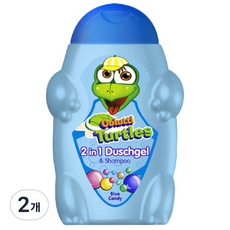 콜루티 터틀 키즈 샤워 앤 샴푸, 2개, 300ml
