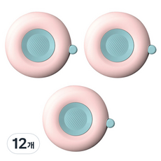 델리 투톤 마카롱 써클 줄자 핑크 TT102, 2m, 12개