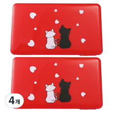 Dada攜帶式口罩收納盒 貓咪情侶, 貓夫婦, 4個