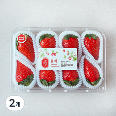 베리팡 홍희 딸기, 2개, 350g(6~9과)