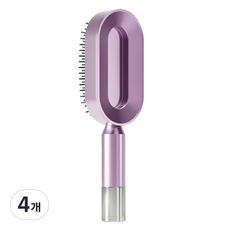 제이케이 건강 두피 마사지용 에어쿠션 브러쉬, 4개, 핑크골드