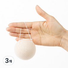 樹麥魔芋海綿, 白色, 3個