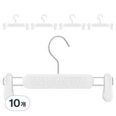 JANIHOME 旋轉式防滑褲架 衣架, 10個, 白色