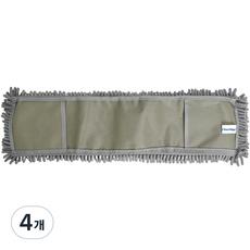크린메이트 대형 극세사 포켓 밀걸레 90cm 리필, 4개