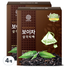 골든허브 프리미엄 보이차 삼각티백, 1g, 100개입, 4개