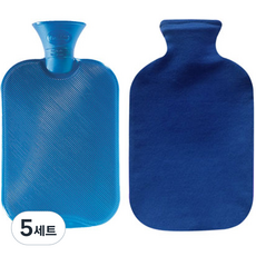 fashy 雙面梳齒熱敷袋水袋 2L 隨機出貨+棉質套 藍色, 5套