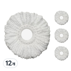 World Clean 旋轉拖把補充包 白色, 12個