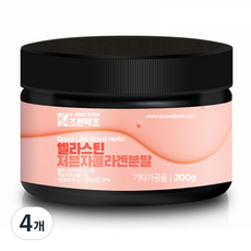 조은약초 엘라스틴 저분자 콜라겐 분말, 200g, 4개