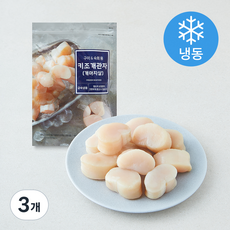 삼삼물산 키조개관자 개아지살 (냉동), 3개, 300g