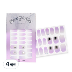 에뛰드 온유 아티스트 젤네일 스티커, 4세트, 5호 오로라빔