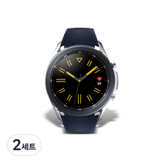 DC NET WORK Galaxy Watch 聚氨酯矽膠錶帶 20mm, 海軍藍, 2套