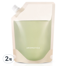 아로마티카 어웨이크닝 바디워시 리필 페퍼민트 유칼립투스, 2개, 300ml