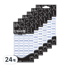 쁘띠팬시 인덱스라벨 견출지 23 x 23 mm 20-101B 20p, 24개, 파랑