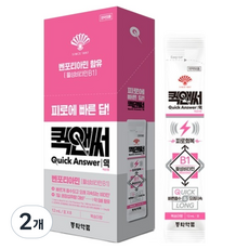 퀵앤써 동화약품 피로회복 퀵앤써액 복숭아향 8p, 8회분, 2개