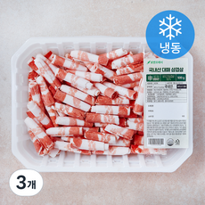 국내산 대패 삼겹살 (냉동), 3개, 500g
