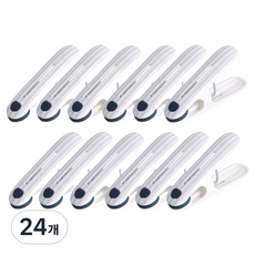 그린리빙 자국없는 논슬립 빨래집게, 블루, 24개