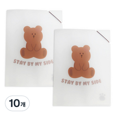 랑캣몰 코지베어 투포켓 파일, 혼합색상, 10개