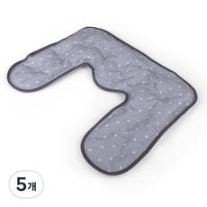 제스파 뉴 면베이직 찜질팩 목어깨형 블루그레이 ZP1861, 5개