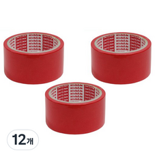 혜성 칼라 마스킹테이프 빨강, 12개