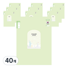 펜피아 1000 초등 3 6영어 제본노트, B옐로우그린, 40개