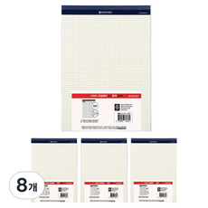 OXFORD 方格法務便條本 A4, 60張, 白色, 8個