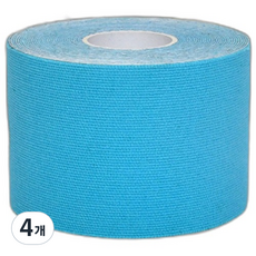 비투윈 가성비좋은 근육테이프 스카이블루 2.5cm x 5m, 4개, 1개입