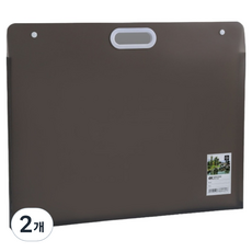 通勤倉庫 文件板 文件盒 566 x 440 mm 4K, 2個, 灰色