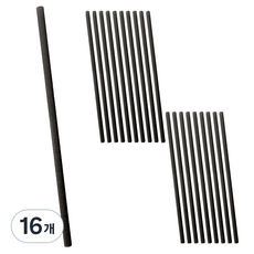 제로캔들 디퓨저 롱 섬유 스틱 8mm 30cm, 블랙, 16개, 5개입