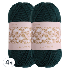 CheongsongTteugaesil I Love Yarn 編織線, 4個, 21 孔雀綠