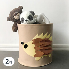 Goldberen 動物毛氈刺蝟多用途收納籃, 2個, 混合顏色