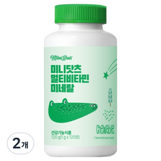 미니닷츠 멀티비타민 미네랄 120g, 2개, 120정