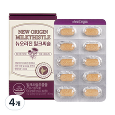 유한건강생활 뉴오리진 밀크씨슬 54g, 60정, 4개