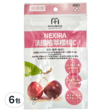 MIHONG 米鴻生醫 NEXIRA 法國植萃櫻桃C 30顆, 710mg, 6包