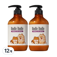 부들부들 에코랜드 퍼피 강아지 샴푸 앤 린스, 500ml, 1개입, 12개