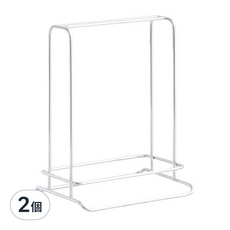不鏽鋼衣架整理收納架,2個,銀色