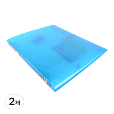 Alpha Vivid彩色環扣活頁夾 A4 3孔 2cm, 藍色, 2個