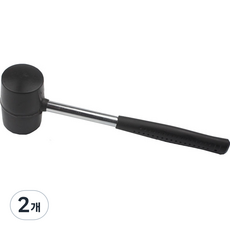 아이코어스 캠핑용 고무망치 300g, 블랙, 2개