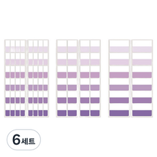 YB COMPANY 膠帶索引貼紙 420p 套組 紫色, 6套