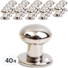 가죽공예 솔트레지 8mm, 실버, 40개