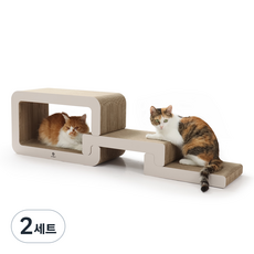 팡팟 고양이 스크래쳐 모듈 3p 세트, 2세트, 그레이