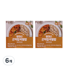 한채원 밥대신 현미귀리곤약 잡곡덮밥 버터치킨커리, 190g, 6개