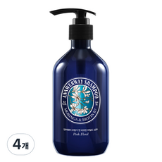 앤써웨이 모링가 앤 비오틴 샴푸 핑크 플로랄향, 500ml, 4개
