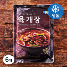 소디프 육개장 1~2인분 (냉동), 600g, 6개