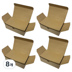 HANEE 空白便條卡, 牛皮紙, 100張, 8個