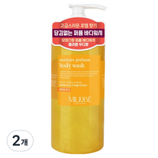 Millobe 保濕香氛沐浴乳 花香木質調, 1L, 2個